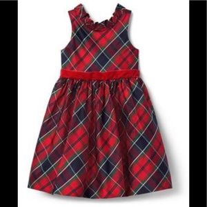 Janie and Jack Magic in the Woods Silk Plaid Dress 2T NWT